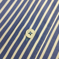 TICCA ワイドシルエット 0221401009 TBBS-009 コットン ストライプ 長袖シャツ ブルー ホワイト レディース ティッカ【中古】5-0911M∞