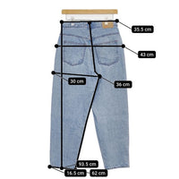 NEEDBY heritage ニードバイ ヘリテージ LISA 80's LT BLUE サイズ26 N1C1003378LB 加工 デニムパンツ ライトブルー レディース【中古】5-0911G∞