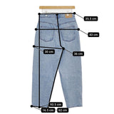 NEEDBY heritage ニードバイ ヘリテージ LISA 80's LT BLUE サイズ26 N1C1003378LB 加工 デニムパンツ ライトブルー レディース【中古】5-0911G∞