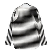 23区 MY STANDARD ボーダー 32 小さいサイズ 長袖Ｔシャツ カットソー ロンＴ ホワイト ブラック レディース 23区【中古】5-0805M♪