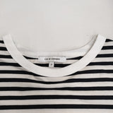23区 MY STANDARD ボーダー 32 小さいサイズ 長袖Ｔシャツ カットソー ロンＴ ホワイト ブラック レディース 23区【中古】5-0805M♪