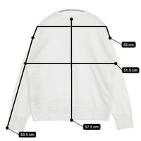 DRESSTERIOR サスティナブル裏毛コットンプルオーバー D刺繍 トレーナー スウェット ホワイト レディース ドレステリア【中古】5-0911M∞