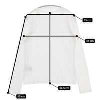 SUNSPEL ロングスリーブ クラシック Tシャツ 定価16610円 WTSH0033 長袖Ｔシャツ カットソー ロンＴ ホワイト レディース サンスペル【中古】5-0911M∞