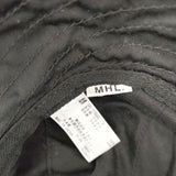 MHL. DRY COMPACT COTTON バケットハット 595-1176503 ハット ネイビー レディース エムエイチエル【中古】5-0918G◎