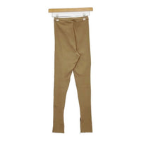 AURALEE HIGH GAUGE RIB SLIT TIGHTS A00T01TE リブタイツ パンツ レギンス ベージュ レディース オーラリー【中古】5-0911G∞