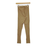 AURALEE HIGH GAUGE RIB SLIT TIGHTS A00T01TE リブタイツ パンツ レギンス ベージュ レディース オーラリー【中古】5-0911G∞