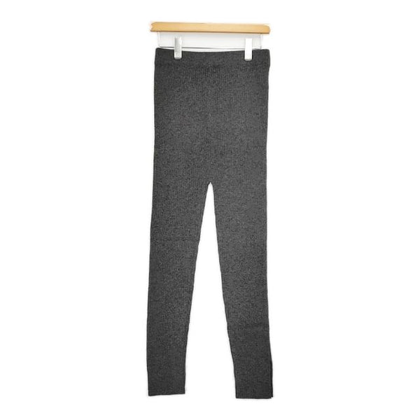 MARCOMONDE 新品リブニット 定価18000円 ウールパンツ レギンス グレー レディース マルコモンド【中古】5-0921T∞