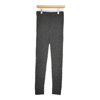 MARCOMONDE 新品リブニット 定価18000円 ウールパンツ レギンス グレー レディース マルコモンド【中古】5-0921T∞