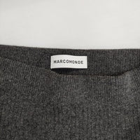 MARCOMONDE 新品リブニット 定価18000円 ウールパンツ レギンス グレー レディース マルコモンド【中古】5-0921T∞