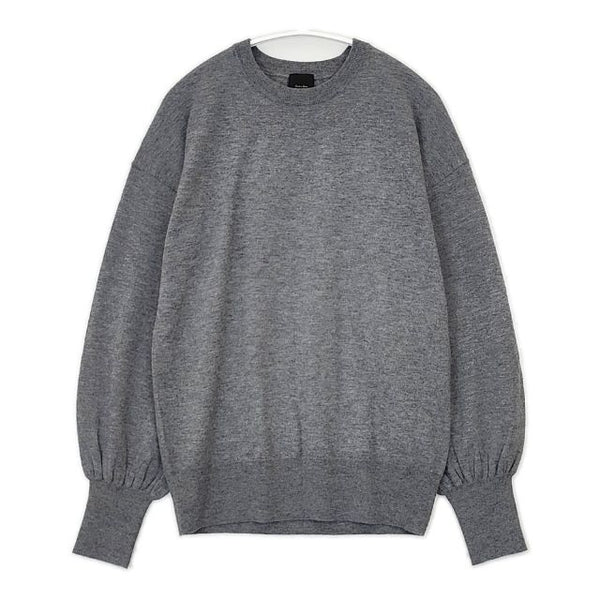 Spick and Span ウール クルーネックニット セーター ニット 23AW グレー レディース スピックアンドスパン【中古】5-0921T∞