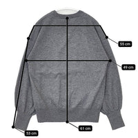 Spick and Span ウール クルーネックニット セーター ニット 23AW グレー レディース スピックアンドスパン【中古】5-0921T∞