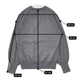 Spick and Span ウール クルーネックニット セーター ニット 23AW グレー レディース スピックアンドスパン【中古】5-0921T∞