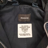 ZUCCa ソフトウェポンコート ZU03FA985 製品染め コットン モッズ コート ネイビー レディース ズッカ【中古】5-0921T∞