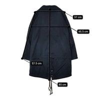 ZUCCa ソフトウェポンコート ZU03FA985 製品染め コットン モッズ コート ネイビー レディース ズッカ【中古】5-0921T∞