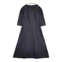 COMME des GARCONS COMME des GARCONS ポリエステル 縮絨 ワンピース AD2017 ネイビー レディース コムデギャルソン/コムコム【中古】5-0927M∞