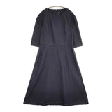 COMME des GARCONS COMME des GARCONS ポリエステル 縮絨 ワンピース AD2017 ネイビー レディース コムデギャルソン/コムコム【中古】5-0927M∞