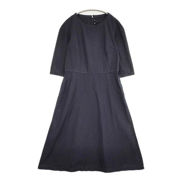 COMME des GARCONS COMME des GARCONS ポリエステル 縮絨 ワンピース AD2017 ネイビー レディース コムデギャルソン/コムコム【中古】5-0927M∞