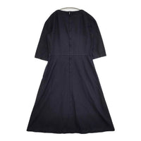 COMME des GARCONS COMME des GARCONS ポリエステル 縮絨 ワンピース AD2017 ネイビー レディース コムデギャルソン/コムコム【中古】5-0927M∞