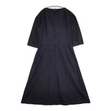 COMME des GARCONS COMME des GARCONS ポリエステル 縮絨 ワンピース AD2017 ネイビー レディース コムデギャルソン/コムコム【中古】5-0927M∞