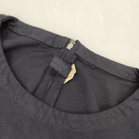 COMME des GARCONS COMME des GARCONS ポリエステル 縮絨 ワンピース AD2017 ネイビー レディース コムデギャルソン/コムコム【中古】5-0927M∞