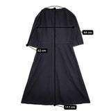 COMME des GARCONS COMME des GARCONS ポリエステル 縮絨 ワンピース AD2017 ネイビー レディース コムデギャルソン/コムコム【中古】5-0927M∞