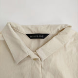 mizuiro-ind ナイロン シャツワンピース ワイド コート ワンピース ライトイエロー レディース ミズイロインド【中古】5-0805M♪