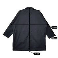 R&D.M.Co- ガーメントダイ オーバーサイズ ポリエステルナイロン コート ネイビー レディース オールドマンズテーラー【中古】5-0714M∞