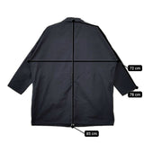 R&D.M.Co- ガーメントダイ オーバーサイズ ポリエステルナイロン コート ネイビー レディース オールドマンズテーラー【中古】5-0714M∞