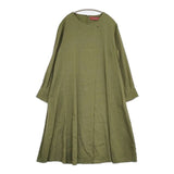 akane akane femme タックワンピース 9238-2067B ワンピース グリーン レディース アカネ【中古】5-0911M∞