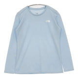THE NORTH FACE NTW81876 VOLTAGE CREW 長袖Ｔシャツ カットソー ロンＴ ライトブルー レディース ザノースフェイス【中古】5-0911M∞