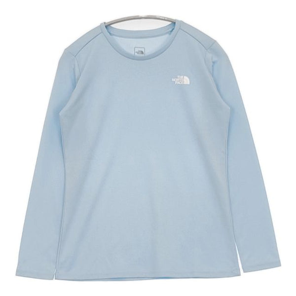 THE NORTH FACE NTW81876 VOLTAGE CREW 長袖Ｔシャツ カットソー ロンＴ ライトブルー レディース ザノースフェイス【中古】5-0911M∞