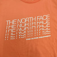 THE NORTH FACE NTW82181 L/S Faded TNF Tee 長袖Ｔシャツ カットソー ロンＴ オレンジ レディース ザノースフェイス【中古】5-0911M∞