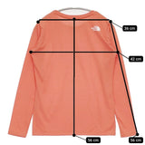 THE NORTH FACE NTW82181 L/S Faded TNF Tee 長袖Ｔシャツ カットソー ロンＴ オレンジ レディース ザノースフェイス【中古】5-0911M∞