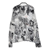 mina perhonen cache-cache 定価30800円 aca8942 36 長袖Tシャツ カットソー 24AW ホワイト ブラック レディース ミナペルホネン【中古】5-0514M♪