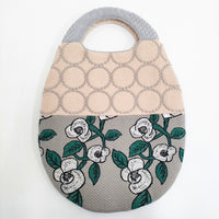 mina perhonen 未使用品 piece egg bag エッグバッグ pi0308 トートバッグ ピンク グレー レディース ミナペルホネン【中古】5-0514T♪