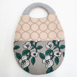 mina perhonen 未使用品 piece egg bag エッグバッグ pi0308 トートバッグ ピンク グレー レディース ミナペルホネン【中古】5-0514T♪