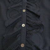 mina perhonen tambourine ドレス 定価88000円 ads3134 38 ノースリーブ ワンピース 25SS ネイビー レディース ミナペルホネン【中古】5-0514M♪