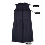 mina perhonen tambourine ドレス 定価88000円 ads3134 38 ノースリーブ ワンピース 25SS ネイビー レディース ミナペルホネン【中古】5-0514M♪