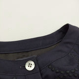 mina perhonen tambourine ドレス 定価88000円 ads3134 38 ノースリーブ ワンピース 25SS ネイビー レディース ミナペルホネン【中古】5-0514M♪