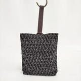 mina perhonen ys9934 puisto bag lintu 刺繍 リネン トートバッグ ネイビー ホワイト レディース ミナペルホネン【中古】5-0802G∞