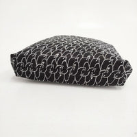 mina perhonen ys9934 puisto bag lintu 刺繍 リネン トートバッグ ネイビー ホワイト レディース ミナペルホネン【中古】5-0802G∞