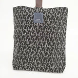 mina perhonen ys9934 puisto bag lintu 刺繍 リネン トートバッグ ネイビー ホワイト レディース ミナペルホネン【中古】5-0802G∞