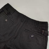 MARGARET HOWELL ウール クロップドパンツ 578-243804 パンツ ブラック レディース マーガレットハウエル【中古】5-0814T∞