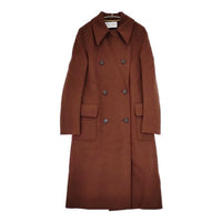 HARRIS WHARF LONDON Military Coat ミリタリーコート A1272MLC ウール コート ブラウン レディース ハリスワーフロンドン【中古】5-0827A∞