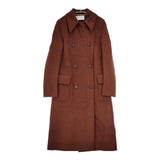 HARRIS WHARF LONDON Military Coat ミリタリーコート A1272MLC ウール コート ブラウン レディース ハリスワーフロンドン【中古】5-0827A∞