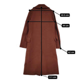 HARRIS WHARF LONDON Military Coat ミリタリーコート A1272MLC ウール コート ブラウン レディース ハリスワーフロンドン【中古】5-0827A∞