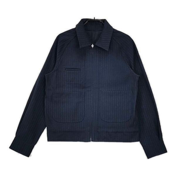 A.P.C. リバーシブル ストライプジャケット リトアニア製 23193-1-30811 ジャケット ネイビー レディース アーペーセー【中古】5-0726M∞