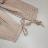 Sea New York インド製 刺繍 ギャザーワンピース rs19-38 レースドレス ワンピース ピンクベージュ レディース シー ニューヨーク【中古】5-0726M∞