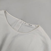 IENA chere TA ツイルブラウス 長袖 トリアセテート ブラウス シャツ オフホワイト レディース イエナ【中古】5-0726M∞
