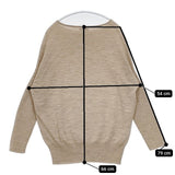 IENA ウール ボートネック セーター ニット ベージュ レディース イエナ【中古】5-0814T∞